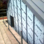 Example of fully cladding a house in VM Zinc Quartz plus © Mike White Ltd