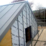 Example of fully cladding a house in VM Zinc Quartz plus © Mike White Ltd
