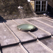Code 8 milled lead roofing to private house at Fivehead, Taunton © Mike White Ltd