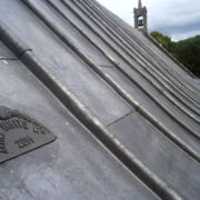 Code 8 sand cast lead painted to rear with chalk emulsion on the Nave at St. Andrew's, Backwell, Somerset © Mike White Ltd