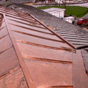 Example of copper standing seam roofing at West Bay, Dorset © Mike White Ltd