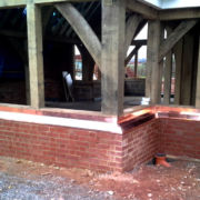 Copper window cills fitted to an oak frame building in a large private house in Devon © Mike White Ltd