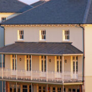 Lead standing seam roofing at Poundbury, Dorchester © Mike White Ltd