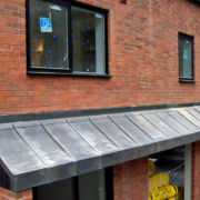 Lead standing seam roofing at Tudor Street, Exeter, Devon © Mike White Ltd