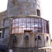 Lundy Island Old Light's light room before restoration © Mike White Ltd