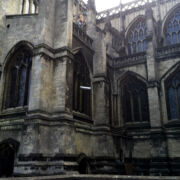 Winching code 10 sand cast lead onto St. Mary Recliffe Parish Church © Mike White Ltd