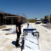 VM zinc quartz roof with G3 ventilated ridge to barn conversion near Blandford, Dorset © Mike White Ltd