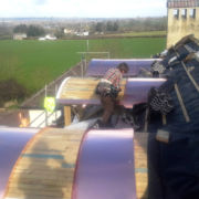 Fitting copper barrel dormers in Hele, Taunton © Mike White Ltd