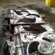 Making new Fleur-de-Lis for the roof ridge on Exeter Cathedral © Mike White Ltd