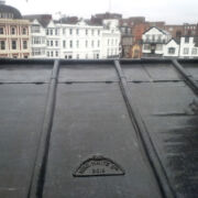 The finishing touch to the new lead roof on Exeter Cathedral © Mike White Ltd