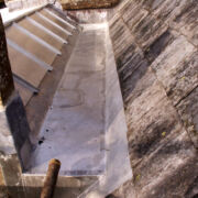 Example of terne coated stainless steel at St. John's, Mambury © Mike White Ltd