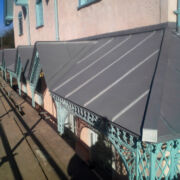 Example of a zinc quartz veranda in Crowcombe, Somerset © Mike White Ltd