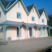 Pre-weathered Zinc veranda to a private house in Crowcombe, Somerset