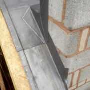 Code 5 chimney back gutter to a thatched house near Crowcombe, Somerset