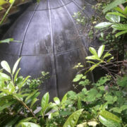 17 years old lead dome at Hestercombe Gardens, Taunton