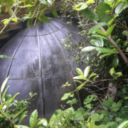 17 years old lead dome at Hestercombe Gardens, Taunton
