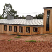 VM Zinc Quartz Plus roof to an old chicken shed