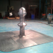 ALM code 6 milled lead finial made in our workshops and fitted to a house in Dorchester, Dorset
