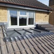 BLM milled code 6 lead roofing to an inset dormer at Barrington, Somerset