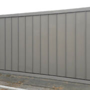 VM Zinc Quartz Plus cladding, roofing and guttering to a stairwell fire exit at Taunton School