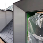 VM Zinc Quartz dormers in Bridport, Dorset