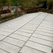 Terne coated stainless steel roof at Stourton Church, Wiltshire