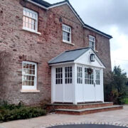 VM Zinc porch roof. Washford, Minehead.