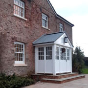 VM Zinc porch roof. Washford, Minehead.