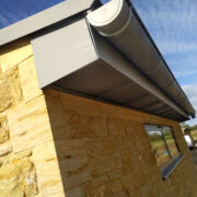 ZM Zinc pre-weathered roofing, gutters, fascia and standing seam soffit detail, Martock