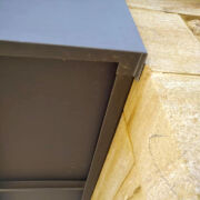 ZM Zinc pre-weathered roofing, gutters, fascia and standing seam soffit detail, Martock