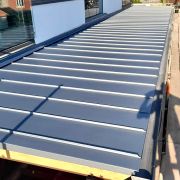 VM Zinc Pigmento Blue plus Veranda roof, Wells