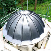 Code 6 lead dome roof, Hestercombe Gardens