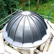 Code 6 lead dome roof, Hestercombe Gardens
