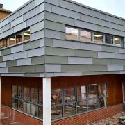 VM Zinc cladding at Musgrove Hospital, Taunton